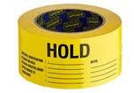 'HOLD' LOR 60x150mm Black on Yellow