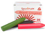 Crayon Spectrum Hard Giant Red Box of 20